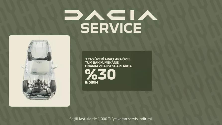TÜM BAKIM, MEKANİK ONARIM VE AKSESUARLARDA %30 FİYAT AVANTAJI